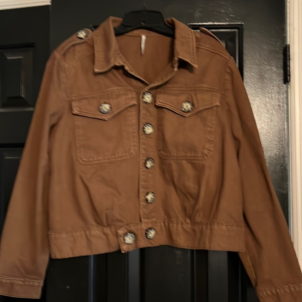 Free People cotton denim jacket